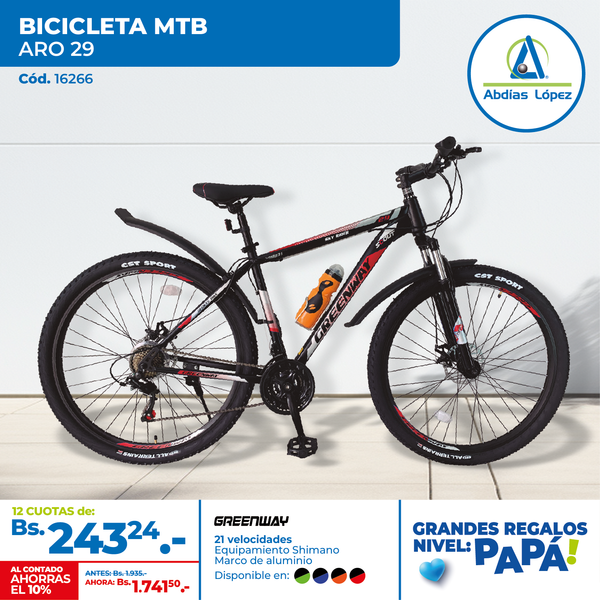 Bicicleta Deportiva Greenway Aro 29"