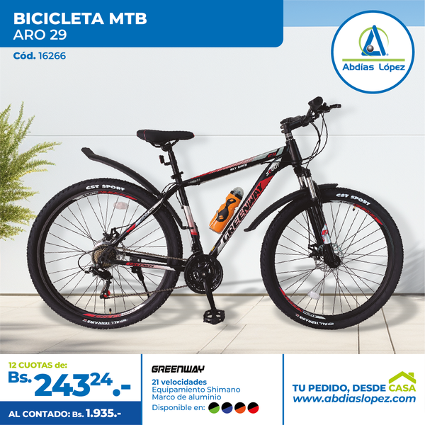 Bicicleta Deportiva Greenway Aro 29"