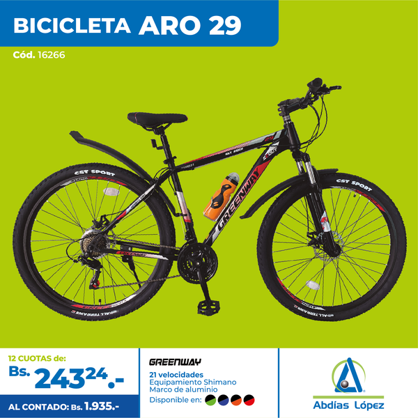 Bicicleta Deportiva Greenway Aro 29"