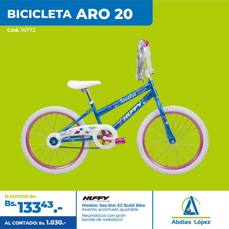 Bicicleta Deportiva Huffy aro 20"