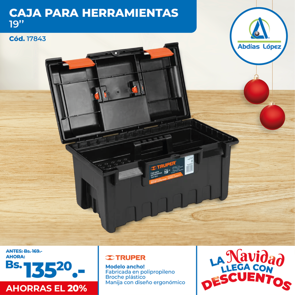 Caja Negra/Naranja Para Herramientas