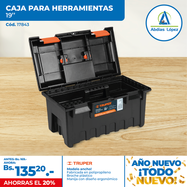 Caja Negra/Naranja Para Herramientas