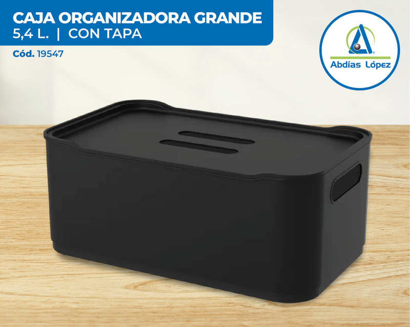 Caja organizadora grande negro