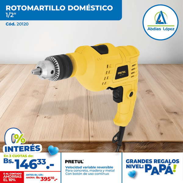 Rotomartillo 1/2" Domestico