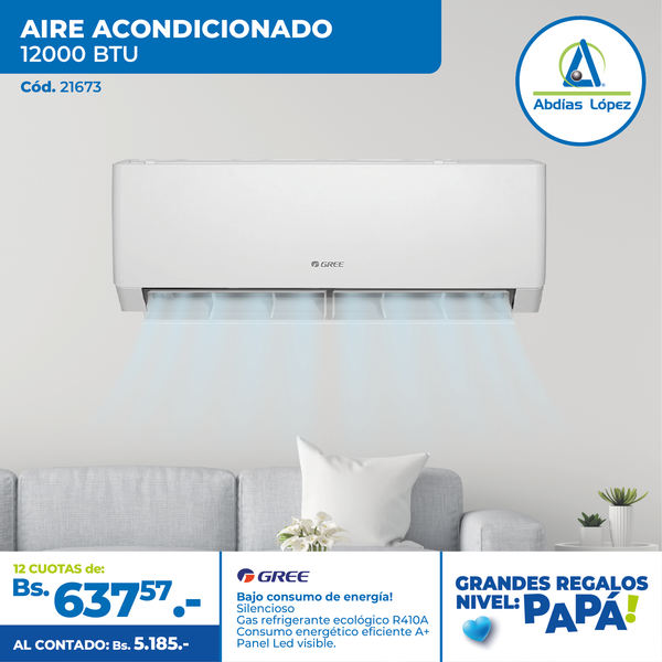 AIRE ACONDICIONADO GREE 12000 BTU