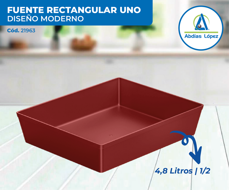 Fuente Rectangular 4.8 litros