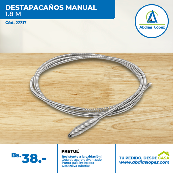 Destapacaños de 1,8 m manual