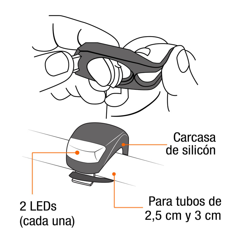 JUEGO DE LINTERNAS DELANTERA Y TRASERA