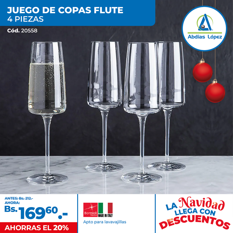 JUEGO DE COPAS FLUTE