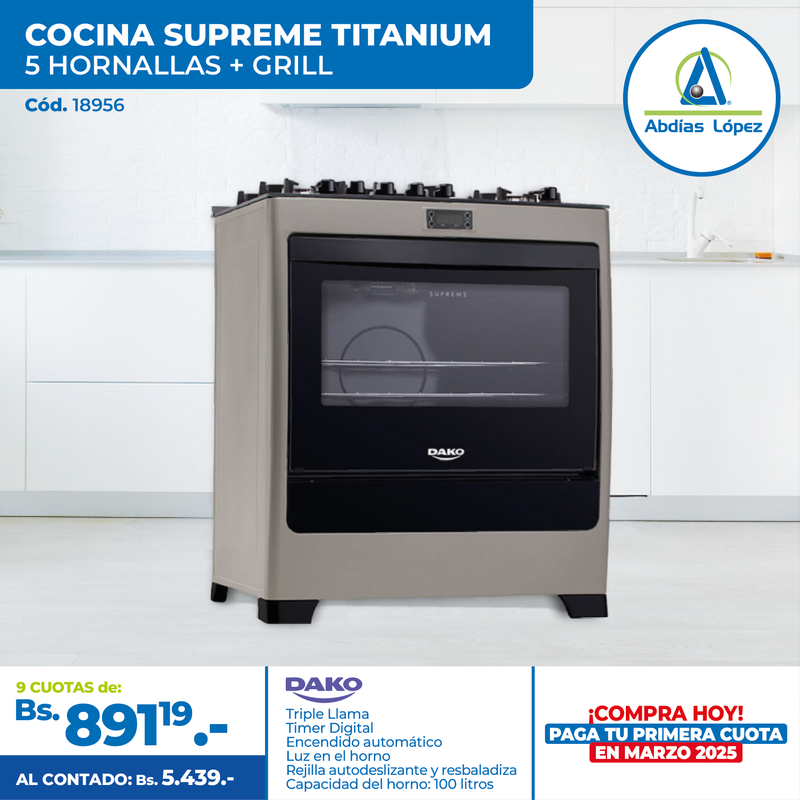 Cocina Dako Supreme Titanium